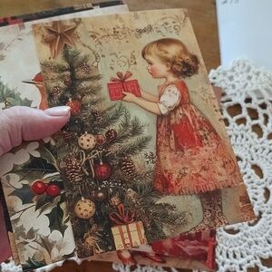 Item#13 Christmas Of Yesteryear 6 postcards. each image is different